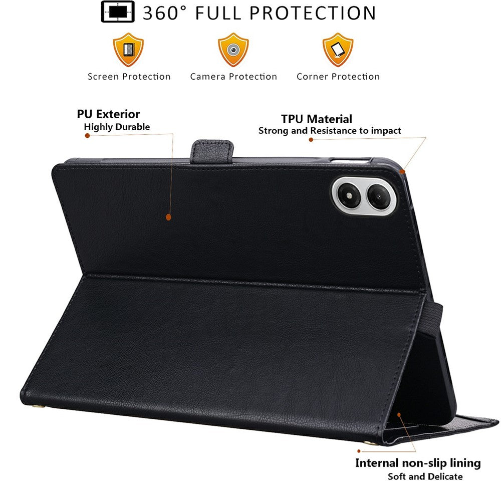 For Xiaomi Redmi Pad Pro  /  Pad Pro 5G  /  Pad 2 Pro  /  Poco Pad M1  /  Poco Pad 4G Case Front Pocket Business Leather Tablet Cover with Card Holder Stand