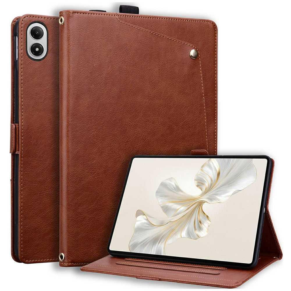 For Xiaomi Redmi Pad Pro  /  Pad Pro 5G  /  Pad 2 Pro  /  Poco Pad M1  /  Poco Pad 4G Case Front Pocket Business Leather Tablet Cover with Card Holder Stand