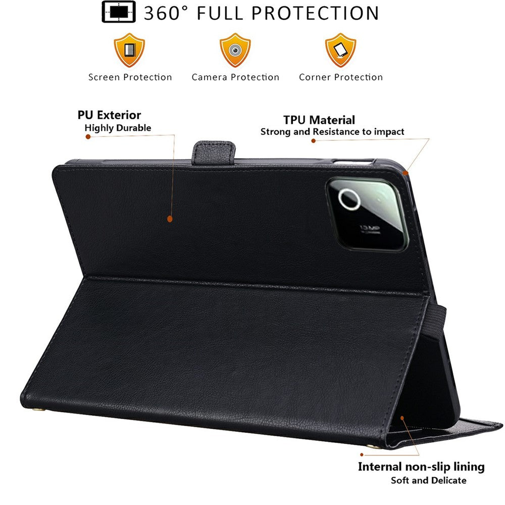 For Xiaomi Pad 7  /  Pad 7 Pro  /  Pad 8  /  Pad 8 Pro Case Front Pocket Business Leather Tablet Cover with Card Holder Stand