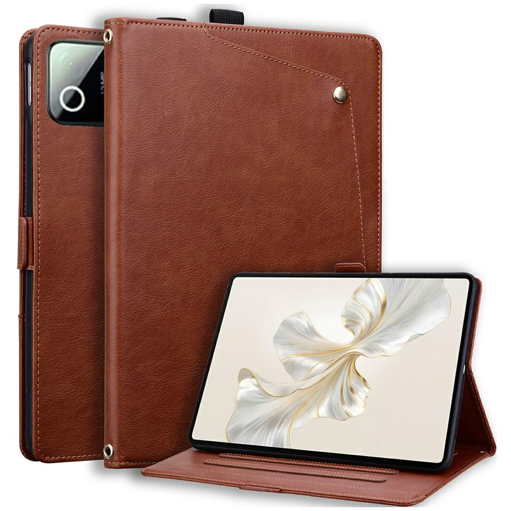 For Xiaomi Pad 7  /  Pad 7 Pro  /  Pad 8  /  Pad 8 Pro Case Front Pocket Business Leather Tablet Cover with Card Holder Stand