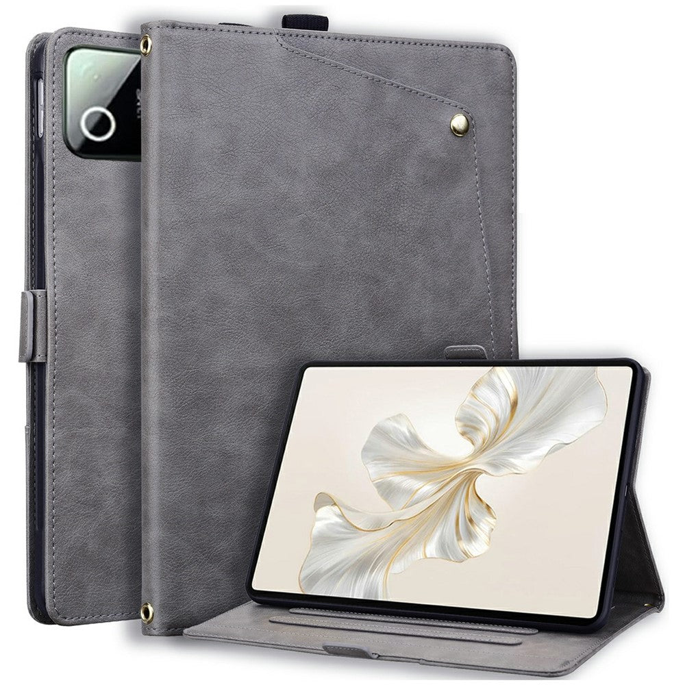 For Xiaomi Pad 7  /  Pad 7 Pro  /  Pad 8  /  Pad 8 Pro Case Front Pocket Business Leather Tablet Cover with Card Holder Stand