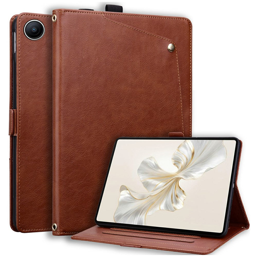 For Xiaomi Redmi Pad 2 SE  /  Pad 2 9.7  /  Poco Pad C1 Case Front Pocket Business Leather Tablet Cover with Card Holder Stand