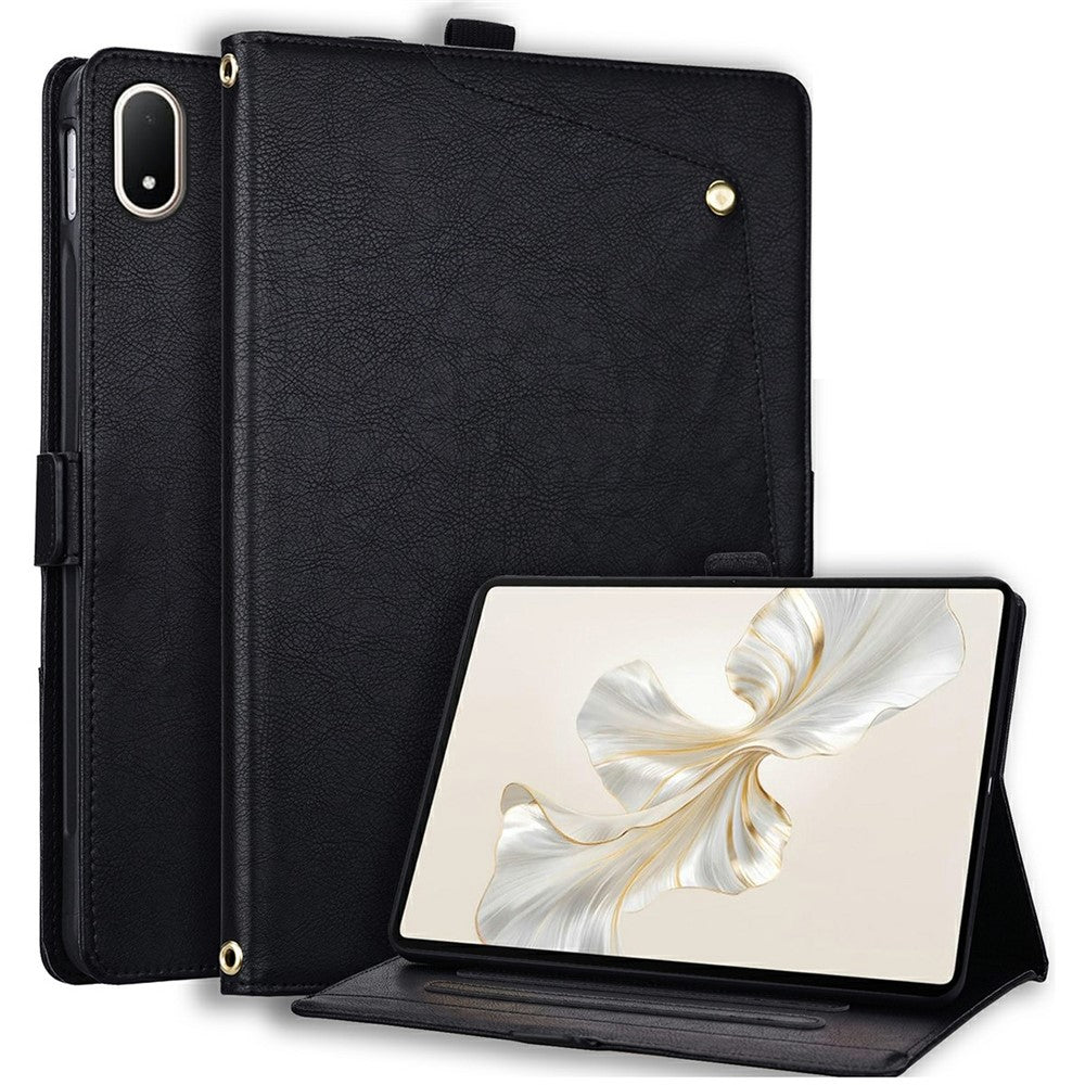 For Oppo Pad 4 Pro  /  Pad 5 Pro  /  OnePlus Pad 4  /  Pad 2 Pro  /  Pad 3  /  Pad 3 Pro Case Front Pocket Business Leather Tablet Cover with Card Holder Stand