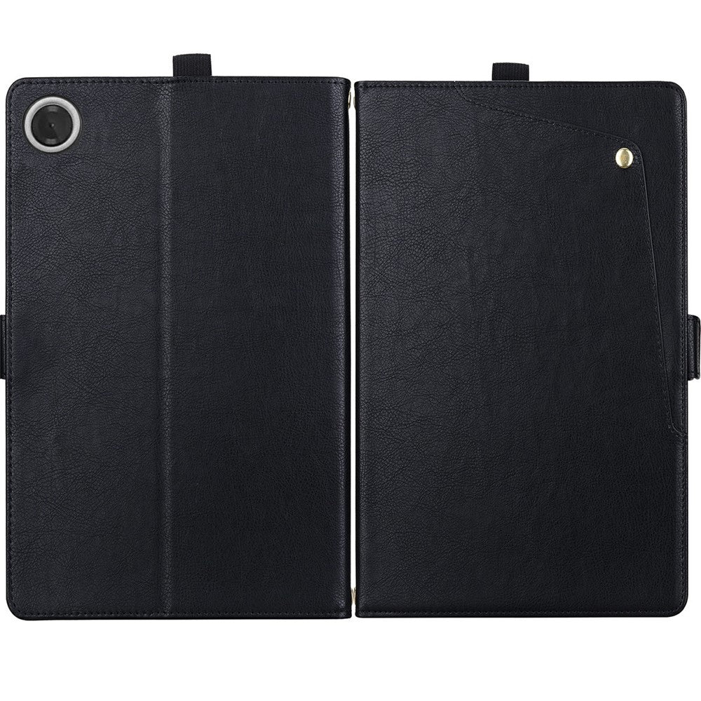 For Lenovo K9  /  Tab K9 Case Front Pocket Business Leather Tablet Cover with Card Holder Stand