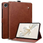 For Lenovo K9  /  Tab K9 Case Front Pocket Business Leather Tablet Cover with Card Holder Stand