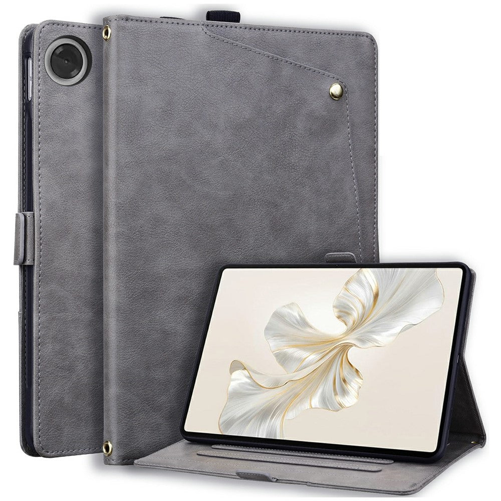 For Lenovo K9  /  Tab K9 Case Front Pocket Business Leather Tablet Cover with Card Holder Stand