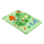 Dinosaur Tablet Case for Huawei MatePad SE 11 / MatePad 11 (2023) / (2021) , Retractable Kickstand Silicone Cover with Shoulder Strap
