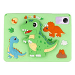Dinosaur Tablet Case for Xiaomi Redmi Pad 2 11 / Pad SE / Honor Pad X9 / X8a / X8b , Retractable Kickstand Silicone Cover with Shoulder Strap