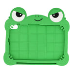 For Huawei MatePad SE 11 Case Rotating Kickstand Cute Frog Design Silicone Tablet Cover with Lanyard
