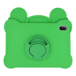 For Huawei MatePad SE 11 Case Rotating Kickstand Cute Frog Design Silicone Tablet Cover with Lanyard
