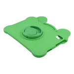 For Huawei MatePad SE 11 Case Rotating Kickstand Cute Frog Design Silicone Tablet Cover with Lanyard