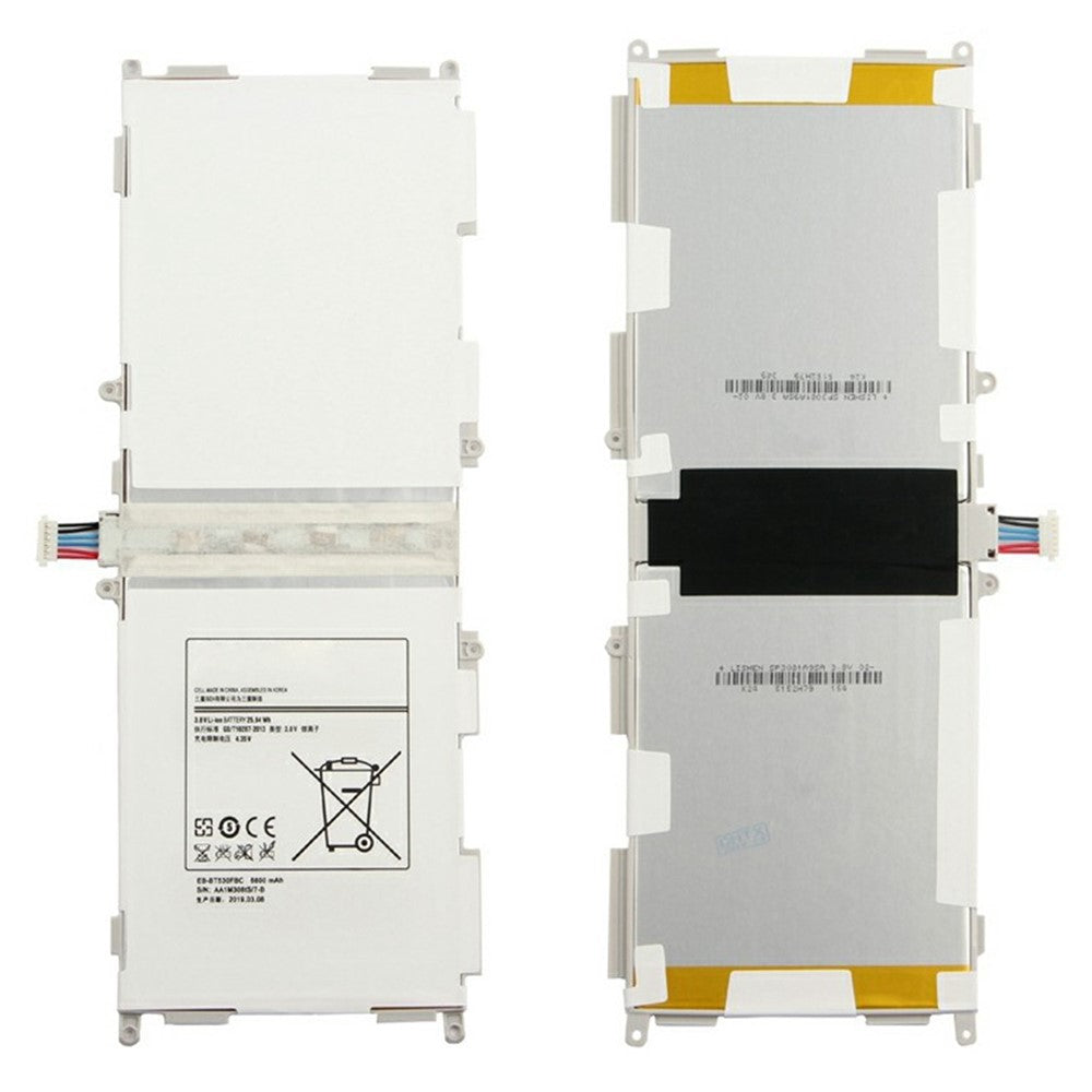 Til Samsung Galaxy Tab 4 10.1 3,85V 6800mAh Genopladeligt Li-Ion Batteri Erstatningsdel (Encode: EB-BT530FBE EB-BT530FBU EB-BT530FBC) (Uden Logo)