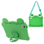 For Huawei MatePad 11.5 2025 / MatePad 11.5 S (2025) Case Rotating Kickstand Cute Frog Design Silicone Tablet Cover with Lanyard