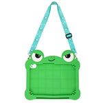 For Huawei MatePad 11.5 2025 / MatePad 11.5 S (2025) Case Rotating Kickstand Cute Frog Design Silicone Tablet Cover with Lanyard