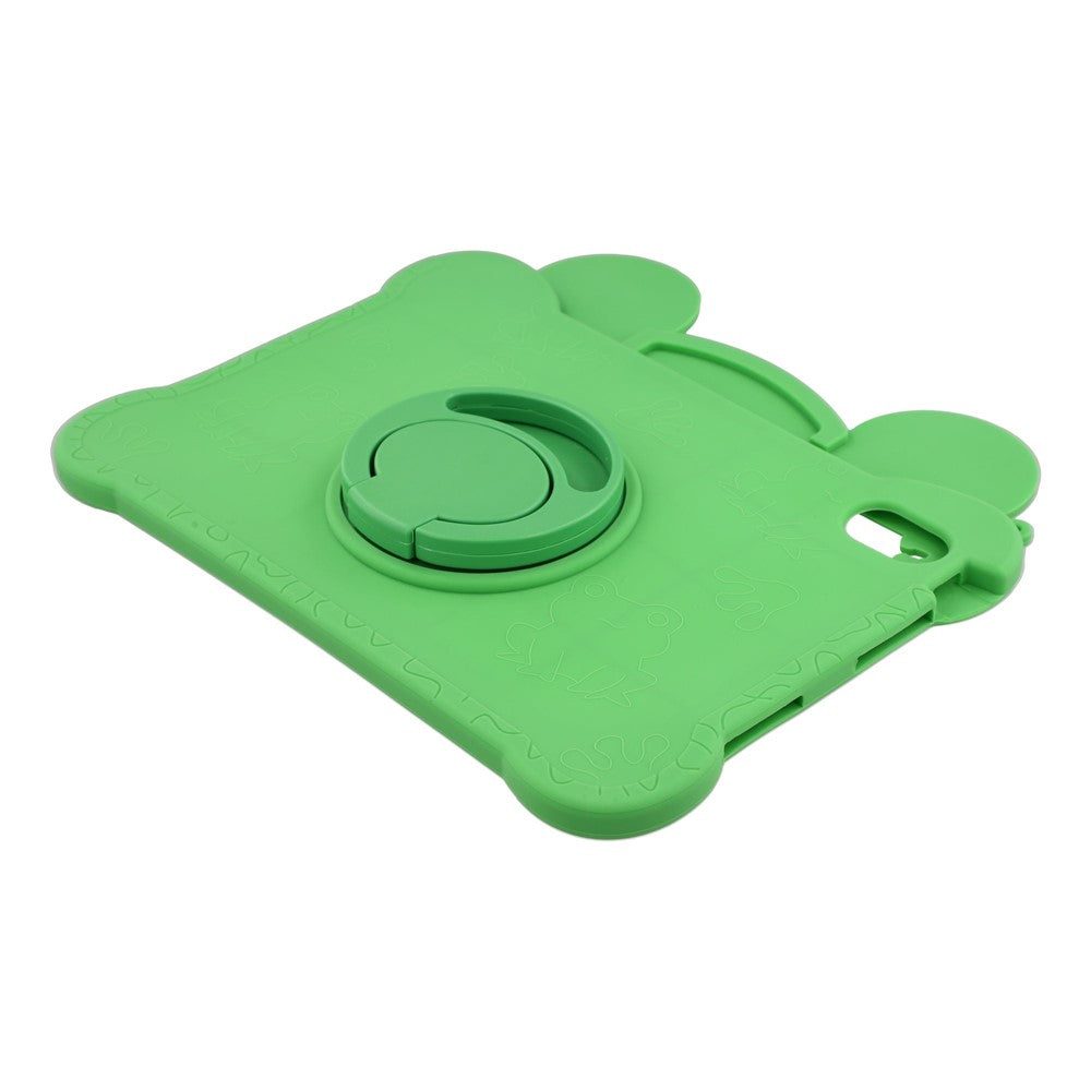 For Huawei MatePad 11.5 2025 / MatePad 11.5 S (2025) Case Rotating Kickstand Cute Frog Design Silicone Tablet Cover with Lanyard