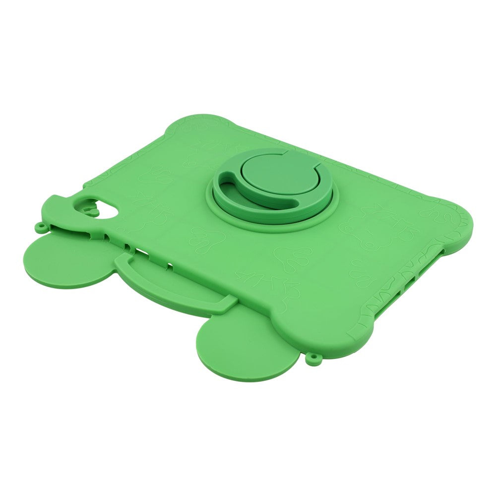 For Huawei MatePad 11.5 2025 / MatePad 11.5 S (2025) Case Rotating Kickstand Cute Frog Design Silicone Tablet Cover with Lanyard