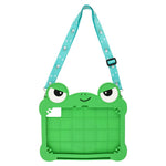 For Lenovo Xiaoxin Pad 11 2025 / 2024 / Tab M11 Case Rotating Kickstand Cute Frog Design Silicone Tablet Cover with Lanyard