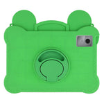For Lenovo Xiaoxin Pad 11 2025 / 2024 / Tab M11 Case Rotating Kickstand Cute Frog Design Silicone Tablet Cover with Lanyard