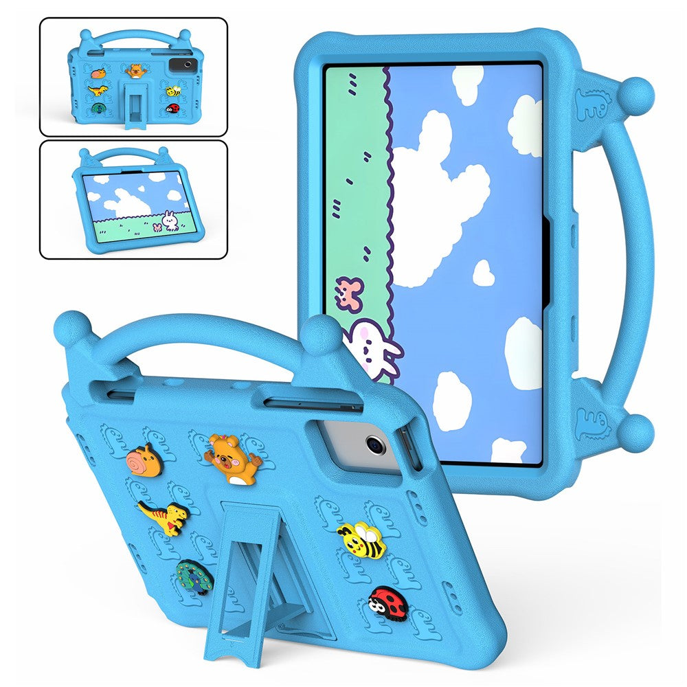 Tecknat EVA-surfplattefodral för Xiaomi Pad 6 / Pad 6 Pro / Redmi Pad SE / Redmi Pad 2 11 / Lenovo Tab M11 / Xiaoxin Pad 11 2024 / Idea Tab / Tab K11 Gen 2 / TECNO Megapad SE, Stöd, Barnvänligt, Stötsäkert fodral