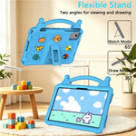 Tecknat EVA-surfplattefodral för Xiaomi Pad 6 / Pad 6 Pro / Redmi Pad SE / Redmi Pad 2 11 / Lenovo Tab M11 / Xiaoxin Pad 11 2024 / Idea Tab / Tab K11 Gen 2 / TECNO Megapad SE, Stöd, Barnvänligt, Stötsäkert fodral