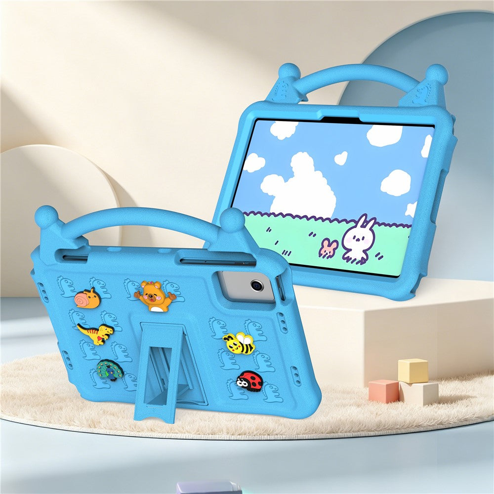 Tecknat EVA-surfplattefodral för Xiaomi Pad 6 / Pad 6 Pro / Redmi Pad SE / Redmi Pad 2 11 / Lenovo Tab M11 / Xiaoxin Pad 11 2024 / Idea Tab / Tab K11 Gen 2 / TECNO Megapad SE, Stöd, Barnvänligt, Stötsäkert fodral
