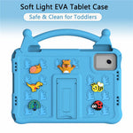 Tecknat EVA-surfplattefodral för Xiaomi Pad 6 / Pad 6 Pro / Redmi Pad SE / Redmi Pad 2 11 / Lenovo Tab M11 / Xiaoxin Pad 11 2024 / Idea Tab / Tab K11 Gen 2 / TECNO Megapad SE, Stöd, Barnvänligt, Stötsäkert fodral