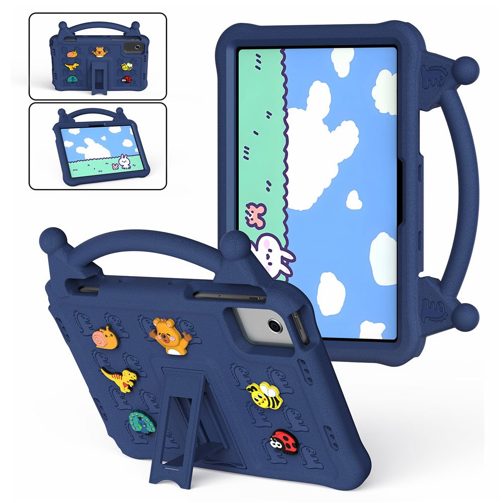 Tecknat EVA-surfplattefodral för Xiaomi Pad 6 / Pad 6 Pro / Redmi Pad SE / Redmi Pad 2 11 / Lenovo Tab M11 / Xiaoxin Pad 11 2024 / Idea Tab / Tab K11 Gen 2 / TECNO Megapad SE, Stöd, Barnvänligt, Stötsäkert fodral
