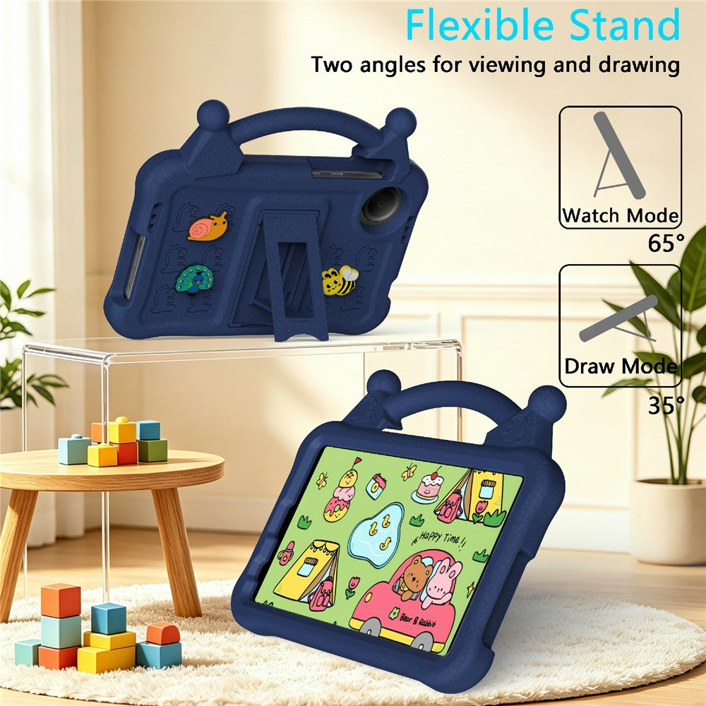 Til Xiaomi Redmi Pad SE 4G 8.7 tommer / Honor Pad X7 Cover Stander Børnevenligt Stødsikkert Tegnefilm EVA Tablet Cover