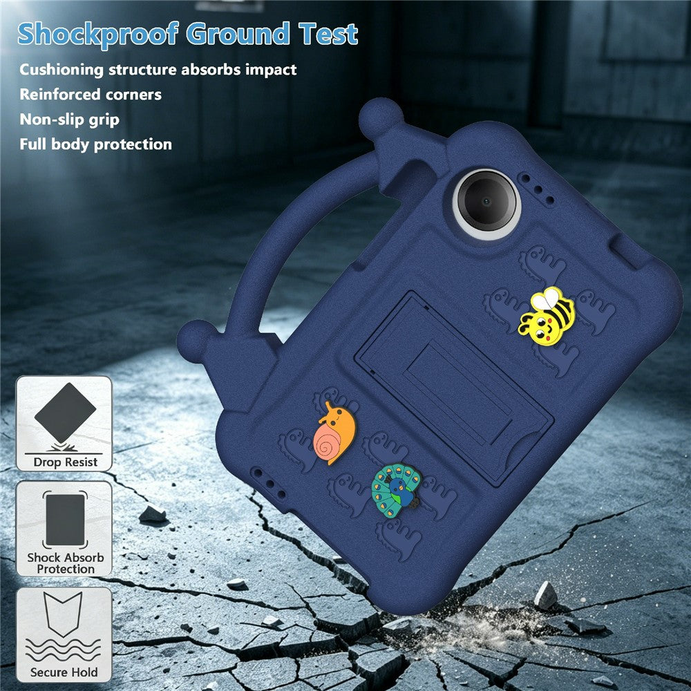 Til Xiaomi Redmi Pad SE 4G 8.7 tommer / Honor Pad X7 Cover Stander Børnevenligt Stødsikkert Tegnefilm EVA Tablet Cover