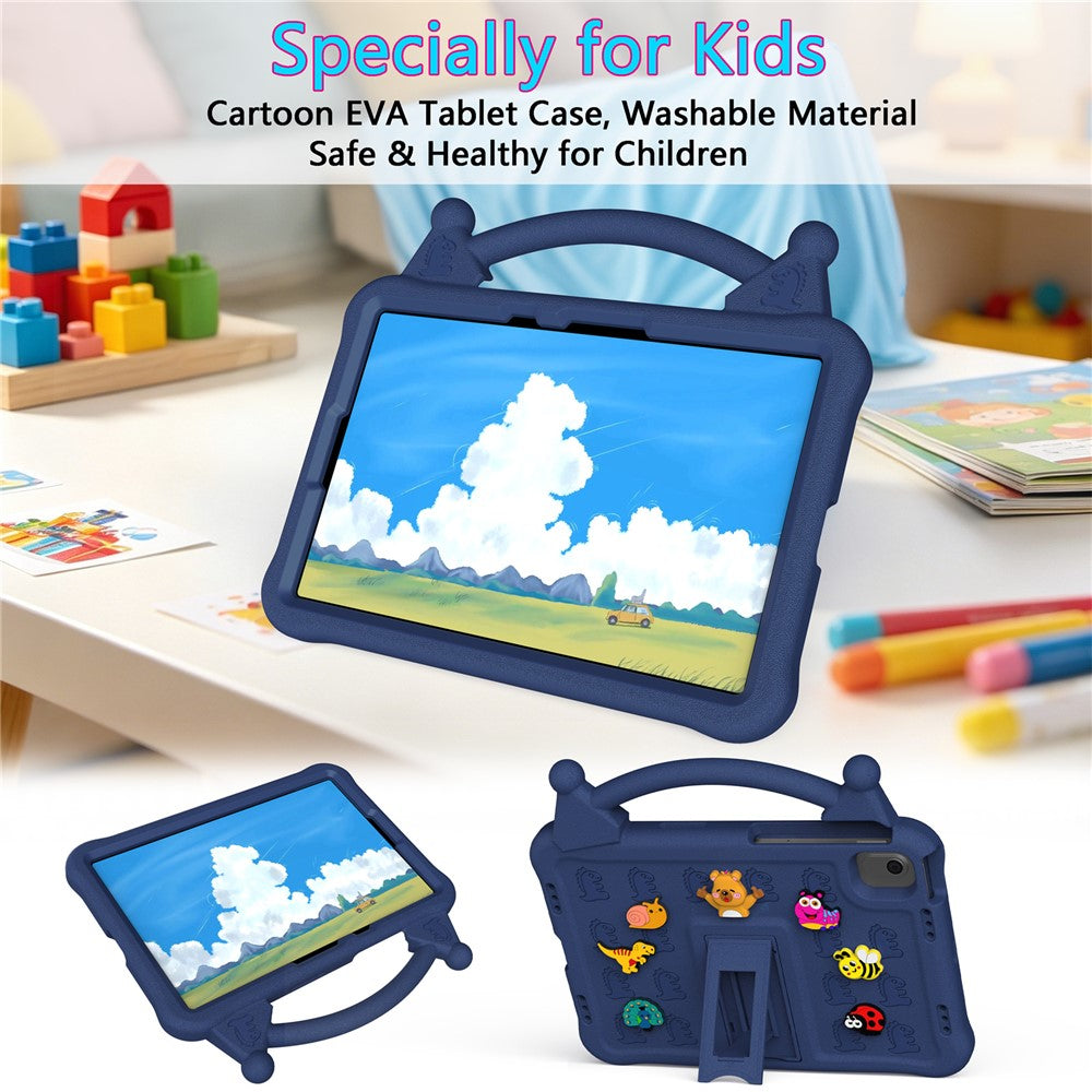 Cartoon EVA Tablet Case for Samsung Galaxy Tab S11 / Tab S10 FE / Tab S10 Lite / Tab S9 / Tab S8 / Tab S7 / Xiaomi Pad 5 / Pad 5 Pro , Kickstand Kid-Friendly Shockproof Cover