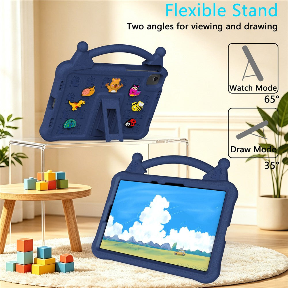 Cartoon EVA Tablet Case for Samsung Galaxy Tab S11 / Tab S10 FE / Tab S10 Lite / Tab S9 / Tab S8 / Tab S7 / Xiaomi Pad 5 / Pad 5 Pro , Kickstand Kid-Friendly Shockproof Cover