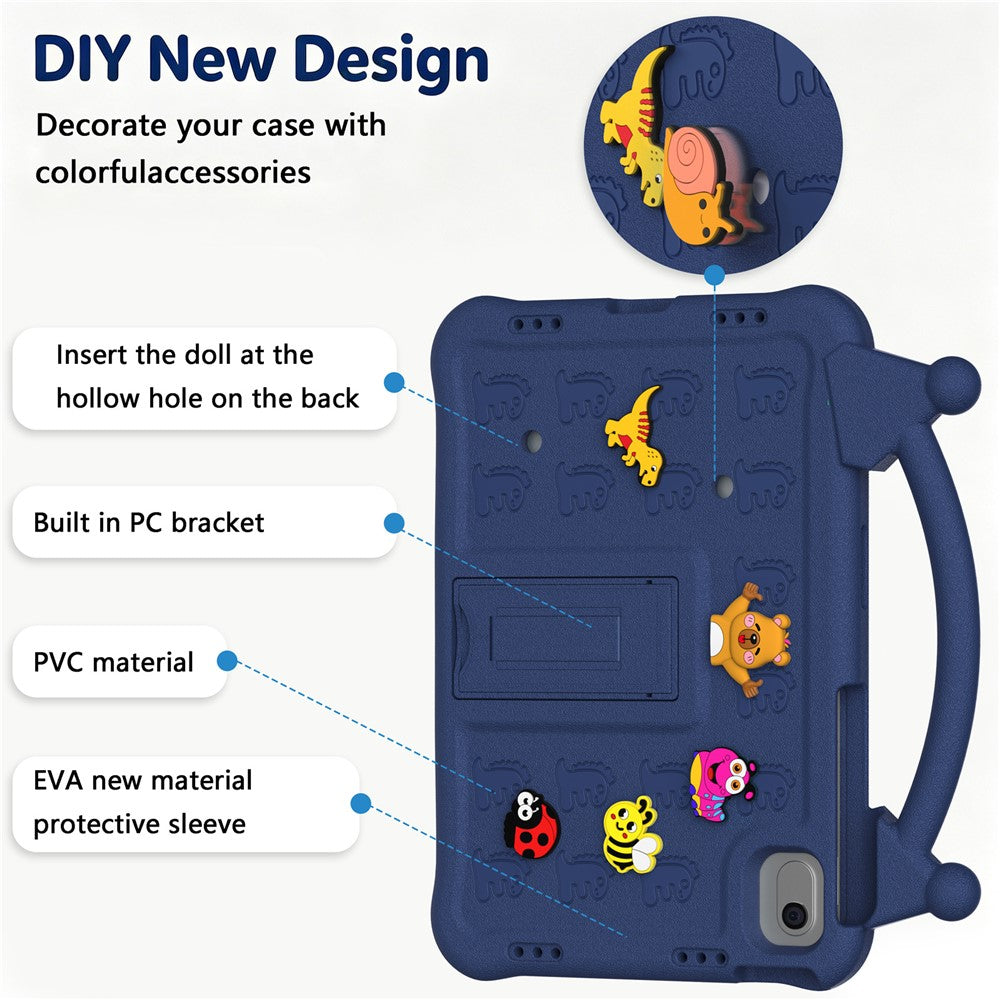 Cartoon EVA Tablet Case for Samsung Galaxy Tab S11 / Tab S10 FE / Tab S10 Lite / Tab S9 / Tab S8 / Tab S7 / Xiaomi Pad 5 / Pad 5 Pro , Kickstand Kid-Friendly Shockproof Cover