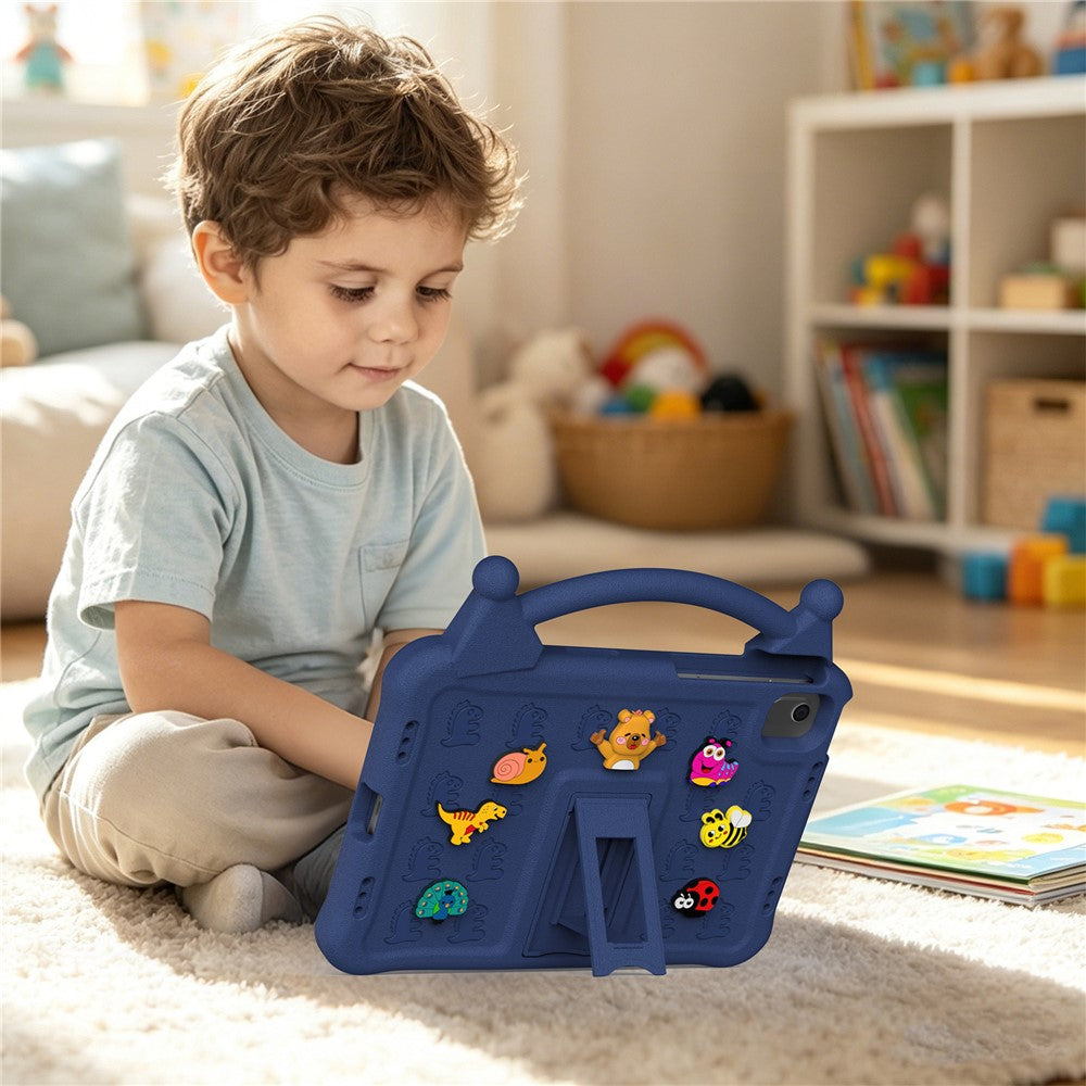 Cartoon EVA Tablet Case for Samsung Galaxy Tab S11 / Tab S10 FE / Tab S10 Lite / Tab S9 / Tab S8 / Tab S7 / Xiaomi Pad 5 / Pad 5 Pro , Kickstand Kid-Friendly Shockproof Cover