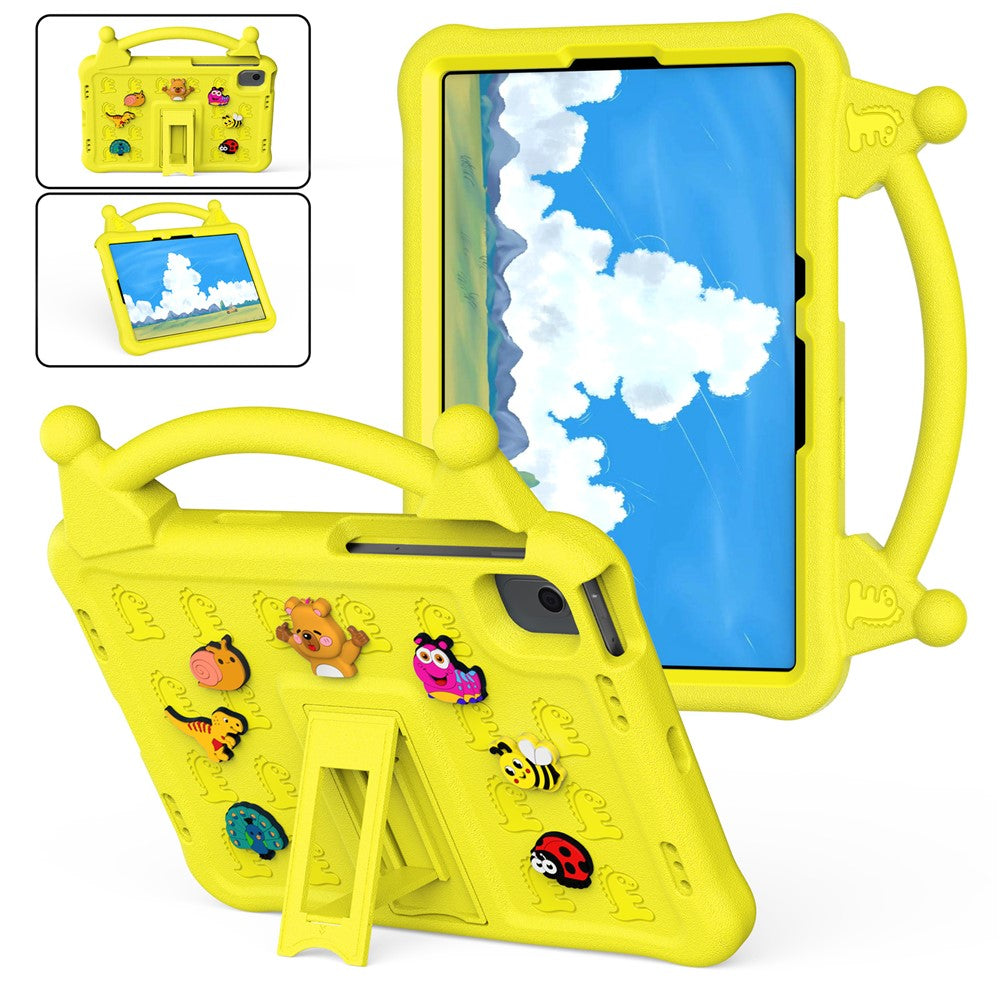 Cartoon EVA Tablet Case for Samsung Galaxy Tab S11 / Tab S10 FE / Tab S10 Lite / Tab S9 / Tab S8 / Tab S7 / Xiaomi Pad 5 / Pad 5 Pro , Kickstand Kid-Friendly Shockproof Cover