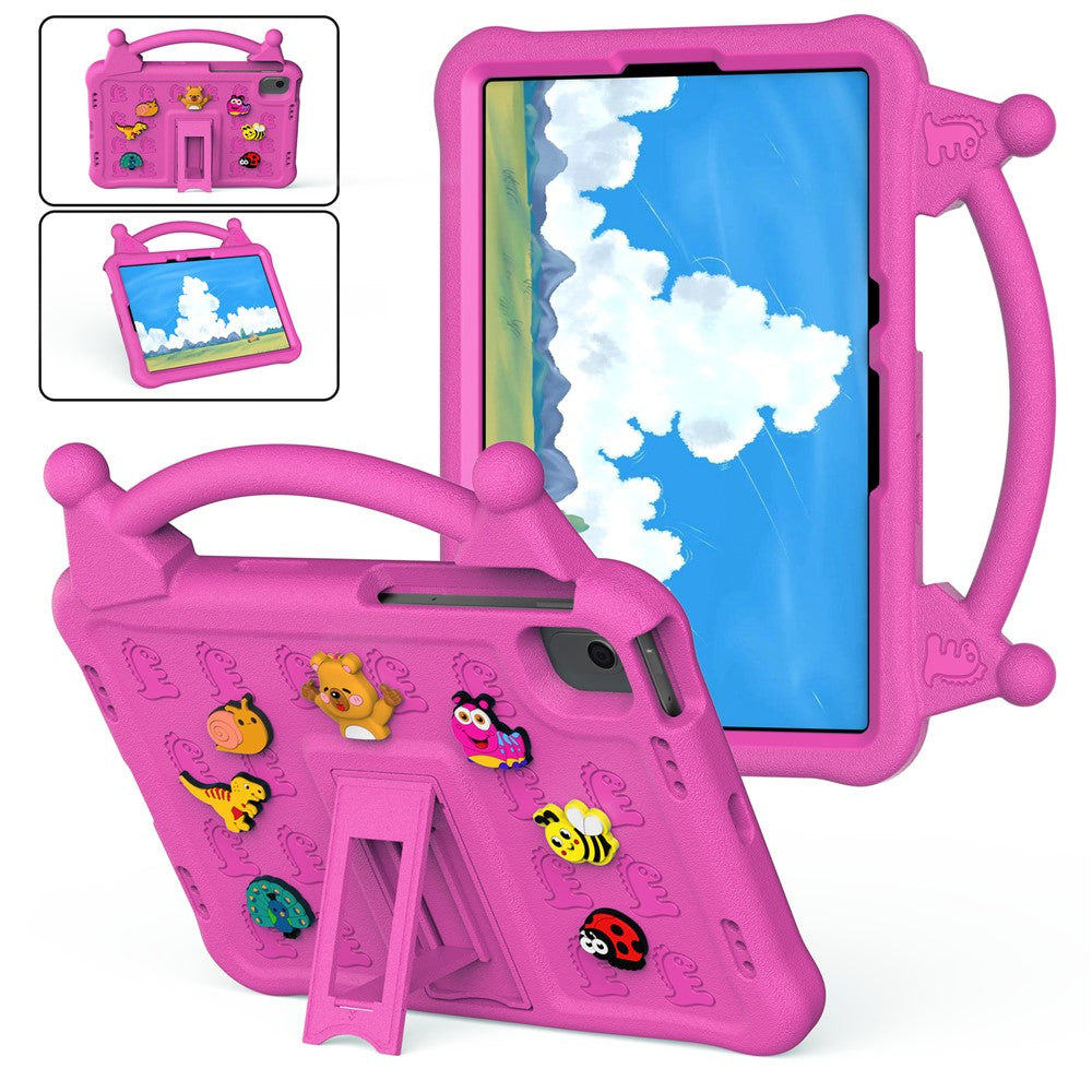 Cartoon EVA Tablet Case for Samsung Galaxy Tab S11 / Tab S10 FE / Tab S10 Lite / Tab S9 / Tab S8 / Tab S7 / Xiaomi Pad 5 / Pad 5 Pro , Kickstand Kid-Friendly Shockproof Cover