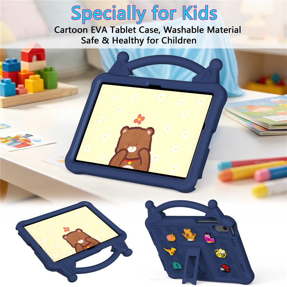 Tegneserie EVA Tablet Cover til Samsung Galaxy Tab A11+ / Tab A9+ / Honor Pad X9 / Pad X8a / Pad X8b, stødsikkert børnevenligt cover med støttefod