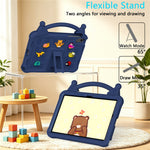 Tegneserie EVA Tablet Cover til Samsung Galaxy Tab A11+ / Tab A9+ / Honor Pad X9 / Pad X8a / Pad X8b, stødsikkert børnevenligt cover med støttefod