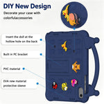 Tegneserie EVA Tablet Cover til Samsung Galaxy Tab A11+ / Tab A9+ / Honor Pad X9 / Pad X8a / Pad X8b, stødsikkert børnevenligt cover med støttefod