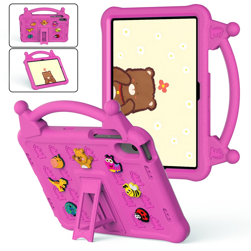 Cartoon EVA Tablet Case for Samsung Galaxy Tab A11+ / Tab A9+ / Honor Pad X9 / Pad X8a / Pad X8b, Kickstand Kid-Friendly Shockproof Cover