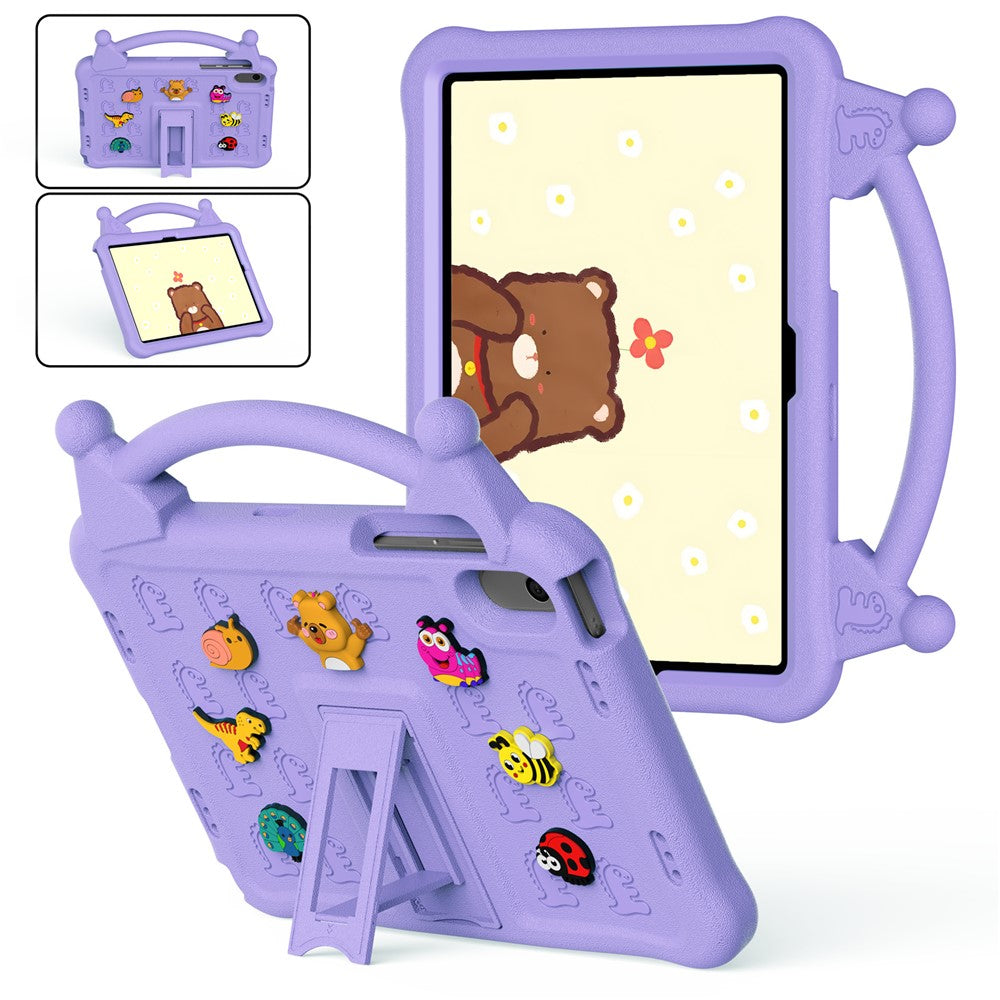 Cartoon EVA Tablet Case for Samsung Galaxy Tab A11+ / Tab A9+ / Honor Pad X9 / Pad X8a / Pad X8b, Kickstand Kid-Friendly Shockproof Cover