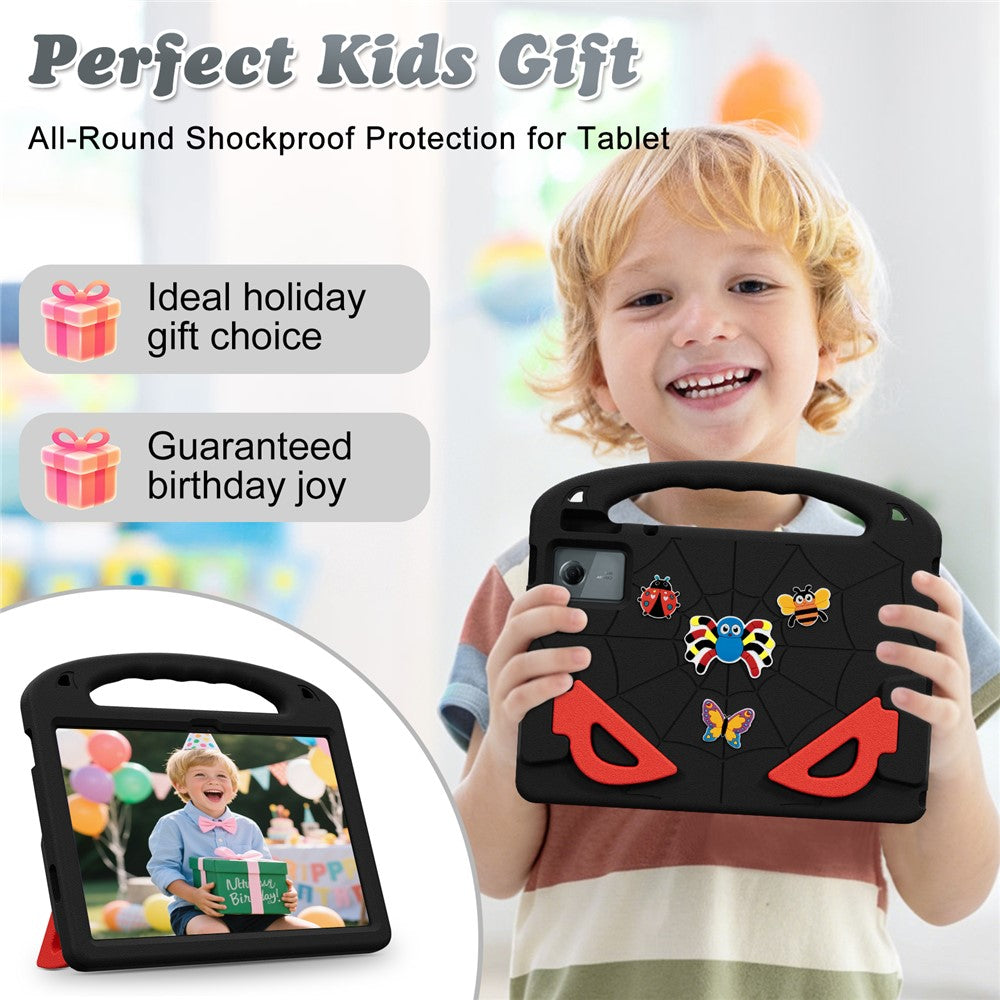 Cartoon Insect Case For Lenovo Tab M11 / Tab K11 Gen 2 / Idea Tab / Xiaoxin Pad 11 2024 , Shockproof EVA Tablet Cover with Handle and Kickstand