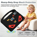 Cartoon Insect Case For Lenovo Tab M11 / Tab K11 Gen 2 / Idea Tab / Xiaoxin Pad 11 2024 , Shockproof EVA Tablet Cover with Handle and Kickstand