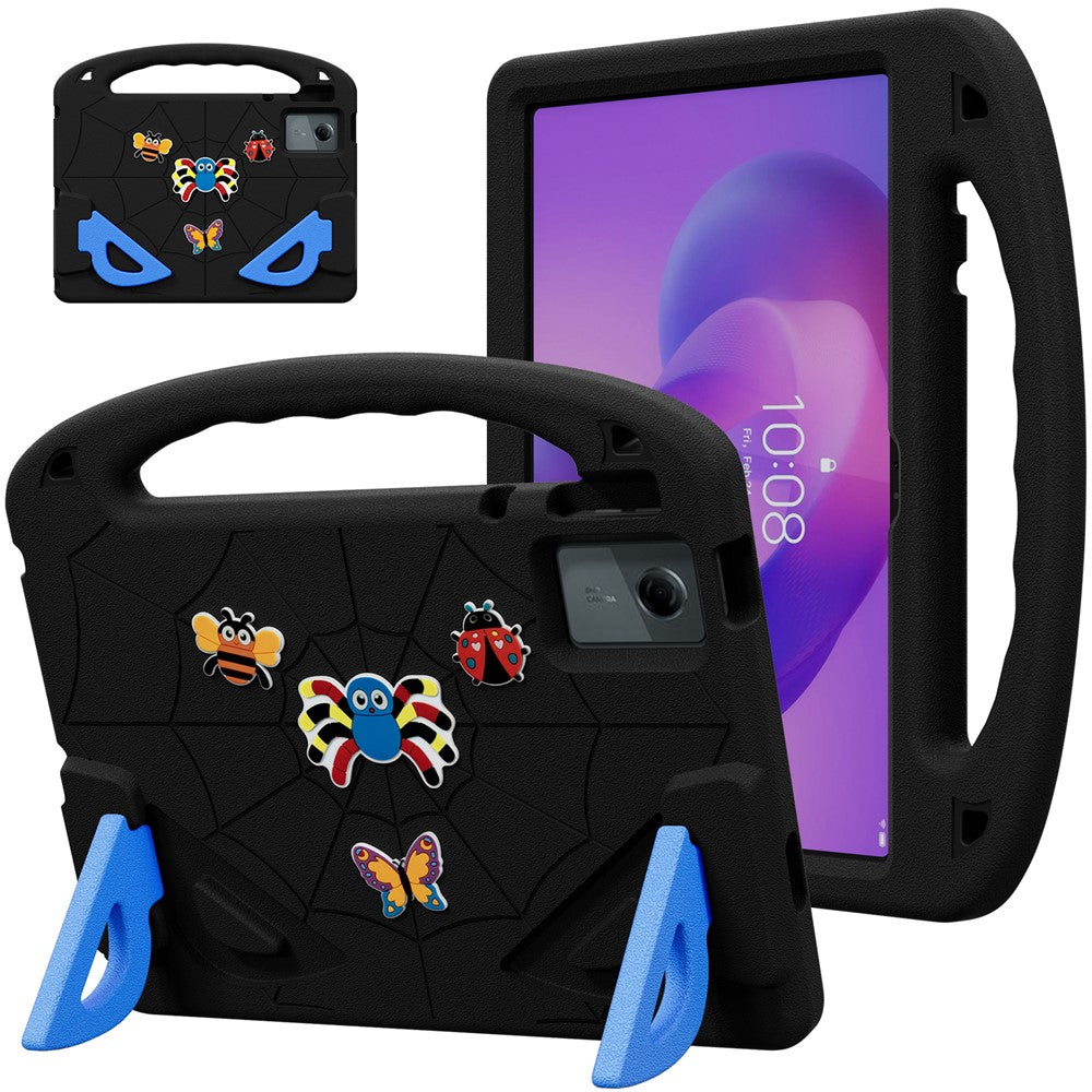 Cartoon Insect Case For Lenovo Tab M11 / Tab K11 Gen 2 / Idea Tab / Xiaoxin Pad 11 2024 , Shockproof EVA Tablet Cover with Handle and Kickstand
