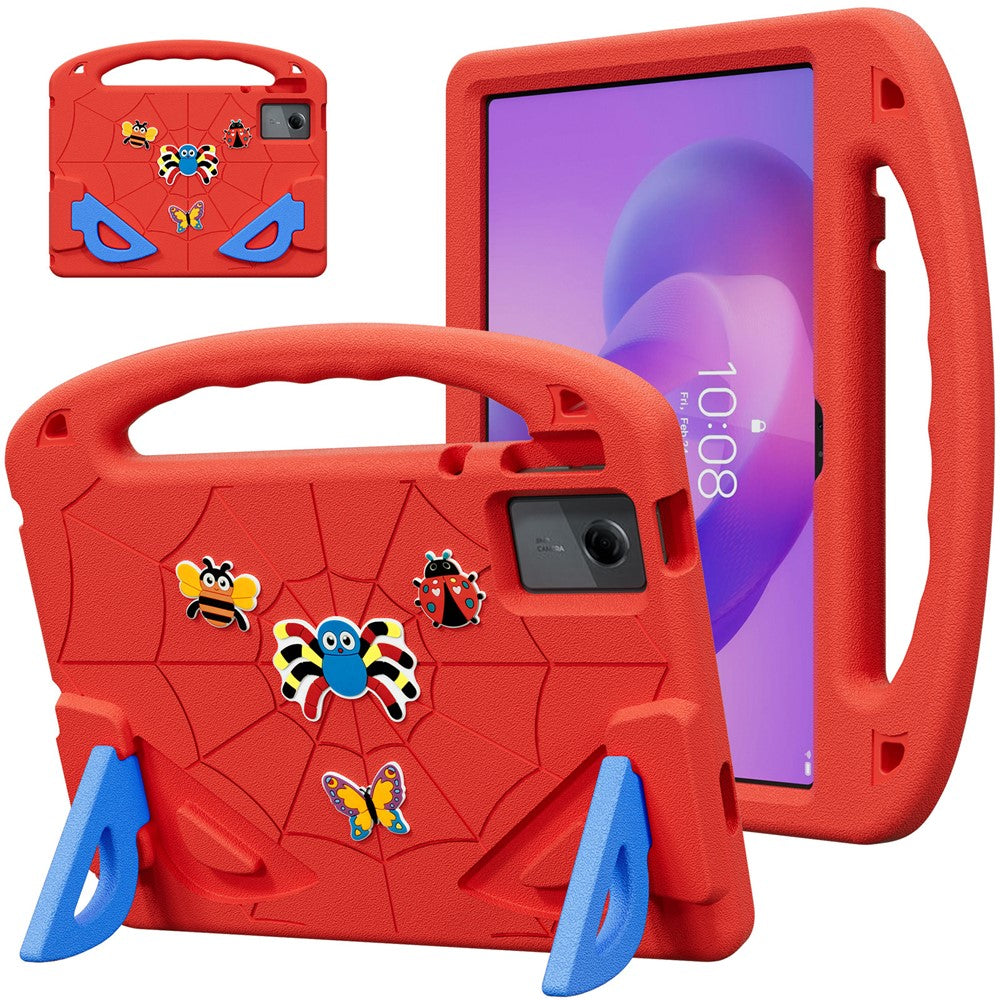 Cartoon Insect Case For Lenovo Tab M11 / Tab K11 Gen 2 / Idea Tab / Xiaoxin Pad 11 2024 , Shockproof EVA Tablet Cover with Handle and Kickstand