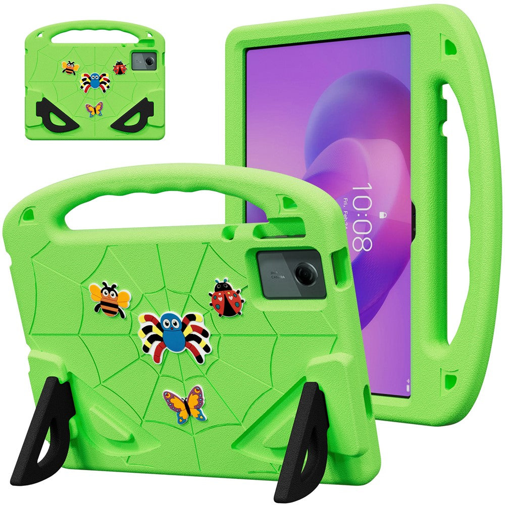 Cartoon Insect Case For Lenovo Tab M11 / Tab K11 Gen 2 / Idea Tab / Xiaoxin Pad 11 2024 , Shockproof EVA Tablet Cover with Handle and Kickstand