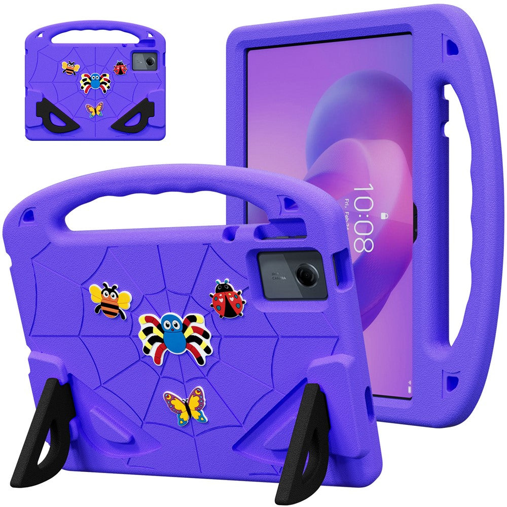 Cartoon Insect Case For Lenovo Tab M11 / Tab K11 Gen 2 / Idea Tab / Xiaoxin Pad 11 2024 , Shockproof EVA Tablet Cover with Handle and Kickstand