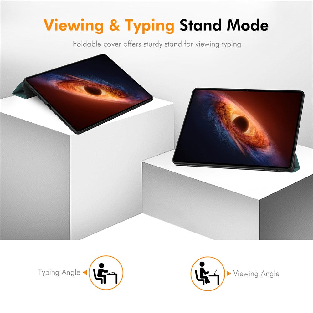 ENKAY HAT PRINCE til Honor MagicPad 4 / MagicPad 3 Pro 12.3 Etui PU Læder + TPU Trefoldigt Stativ Tablet Cover