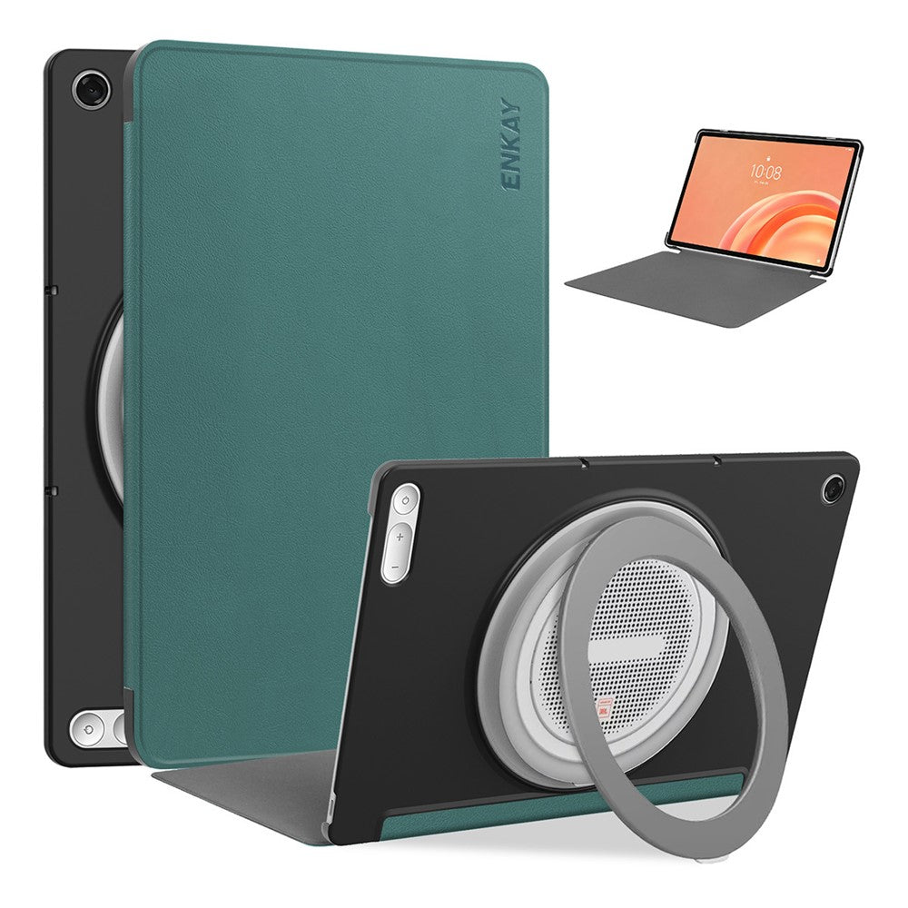 ENKAY HAT PRINCE for Lenovo Tab Plus Gen 2 Protective Case Leather + PC Shockproof Stand Tablet Cover