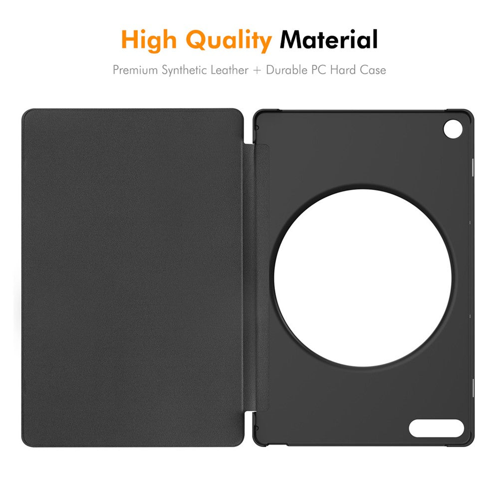 ENKAY HAT PRINCE for Lenovo Tab Plus Gen 2 Protective Case Leather + PC Shockproof Stand Tablet Cover