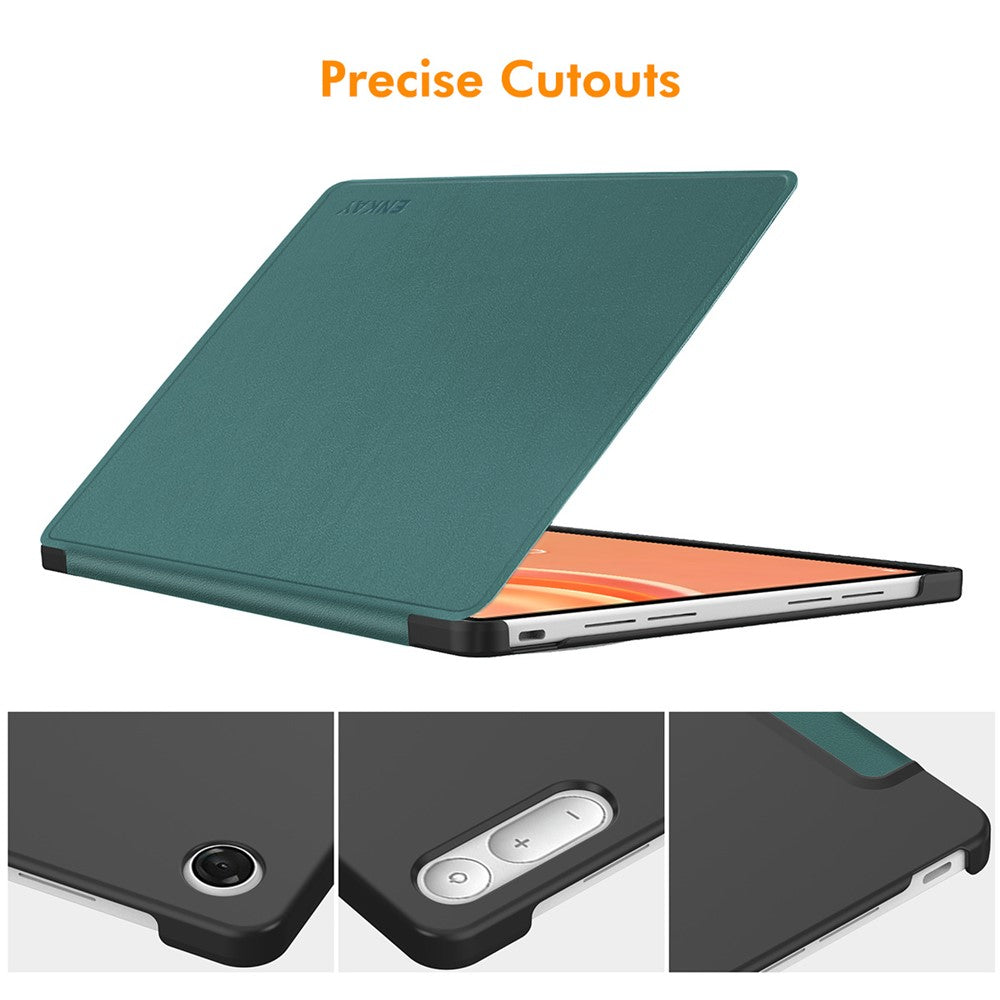 ENKAY HAT PRINCE for Lenovo Tab Plus Gen 2 Protective Case Leather + PC Shockproof Stand Tablet Cover